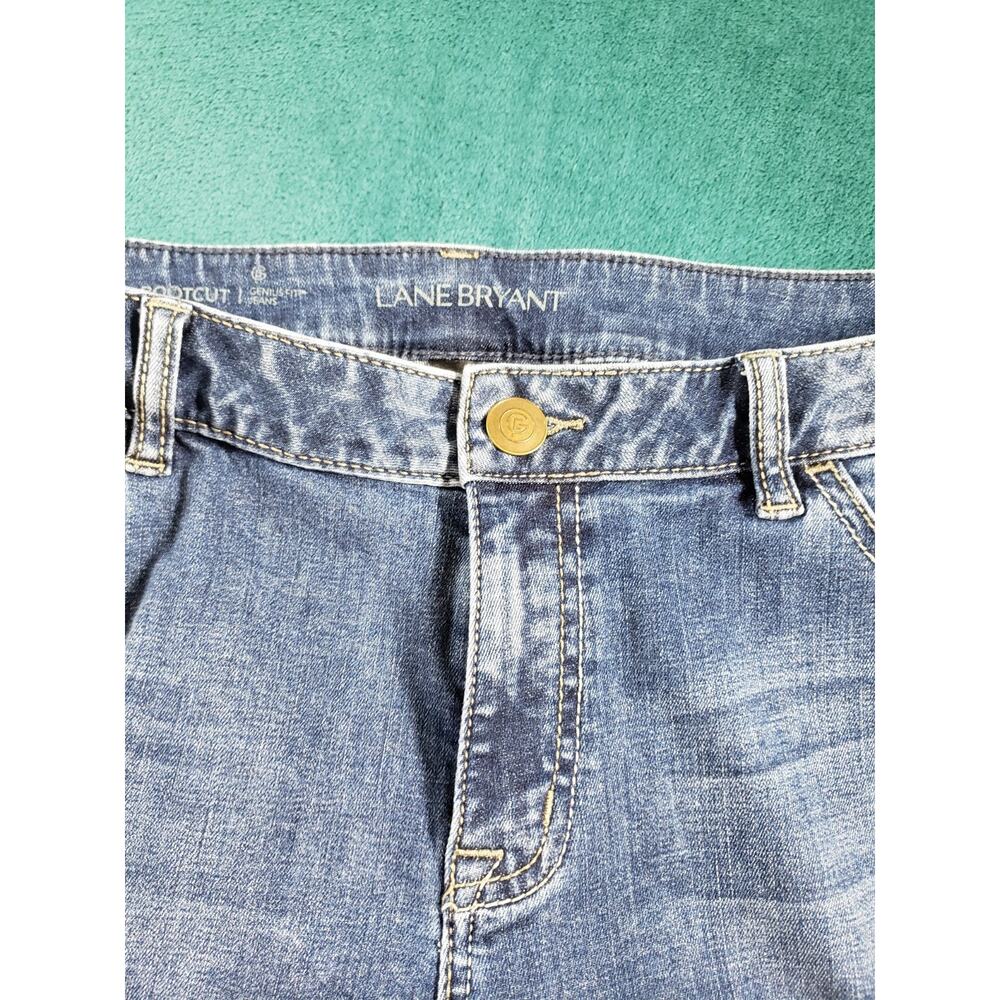Lane Bryant Jeans Size 16 Womens Blue Denim Stretch Pants Mid Rise Bootcut Flare - Picture 5 of 11